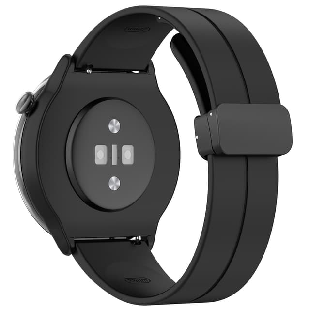 Urrem magnetisk spænde silikone Sort 22 mm