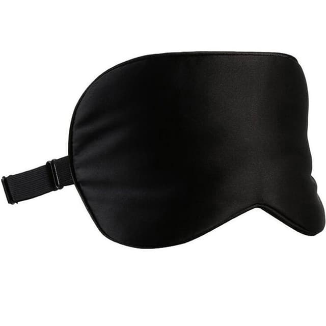 Sovemaske 100 % silke Sort