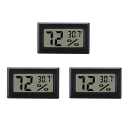Mini Digital Termometer Hygrometer 3-Pak Sort