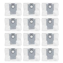 Dammsugarpåsar 12-pack   Roborock S7 Maxv Ultra / S7 Pro Ultra / Q5 / Q5 Plus / Q7 / Q7 Plus / Q7 MAX / Q7 Max Plus