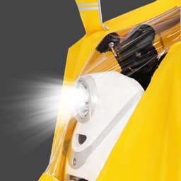 Regnponcho for sykkel, moped, scooter - Reflekterende kanter Mørke blå 7XL