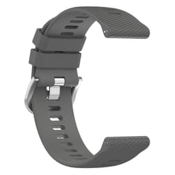 Klockarmband silicone kompatibelt med Garmin Forerunner 265 / 265 Music / 255 / 255 Music / Venu 2 / Vivoactive 4 DarkGrey 22 mm