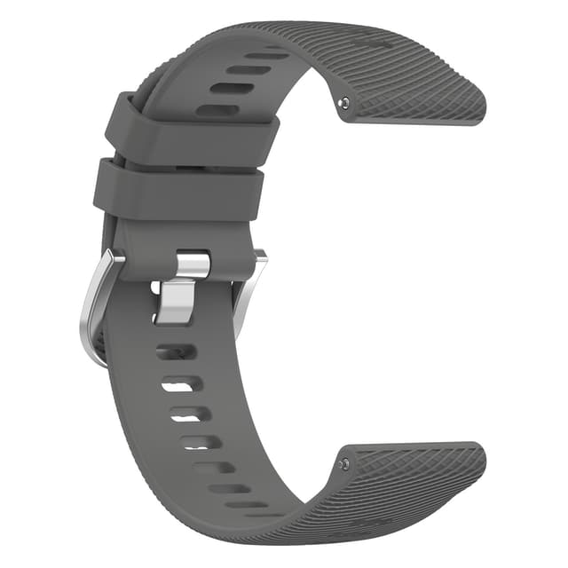 Klockarmband silicone kompatibelt med Garmin Forerunner 265 / 265 Music / 255 / 255 Music / Venu 2 / Vivoactive 4 DarkGrey 22 mm