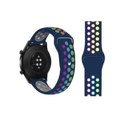 Kellon ranneke silikoni Blue 20 mm Samsung Galaxy Watch 4 40mm 44mm/Gear Sport, Huawei Watch GT3/GT2 42 mm, Honor Watch SE, Garmin Venu 2 PLUS/Vivomove Sport/Forerunner 158/55/245/645