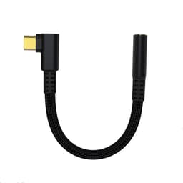 USB-C til 3,5 mm hodetelefonadapter Sort