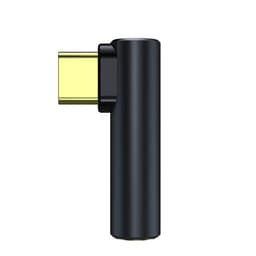 USB-C til 3,5 mm Aux-lydadapter Grå