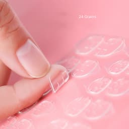 Isot kaksipuoliset kynsitarrat 24 kpl Transparent