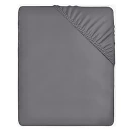 Vandtæt madrasbetræk Grå 120x200x30 cm