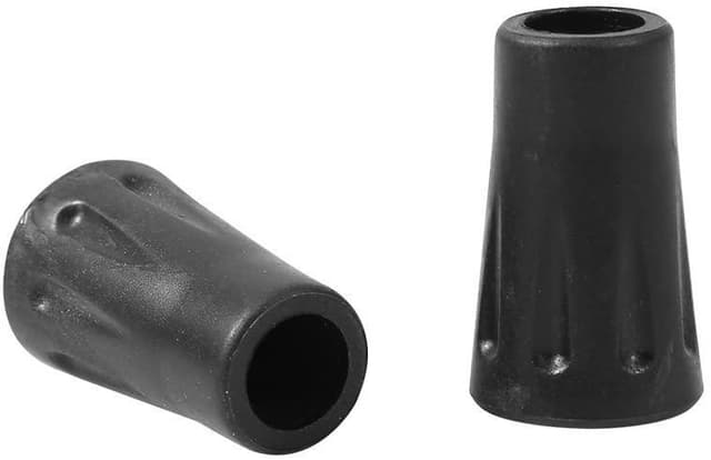 Fötter till gångstavar 2-pack Svart