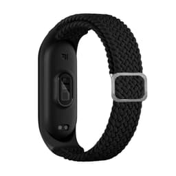Urrem Nylon til Xiaomi Mi Band 3/4/5/6/7/NFC Sort