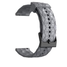 Fotbollsmönster klockband silikon Grå 22 mm
