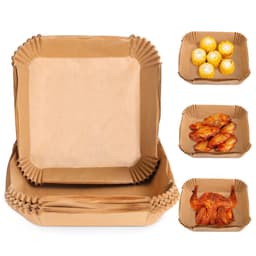 Air Fryer engångspapper för fritös 20x20 cm 100-pack Natur