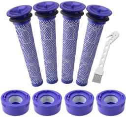 For- og efterfilter til Dyson V7/8 4+4 stk Blå