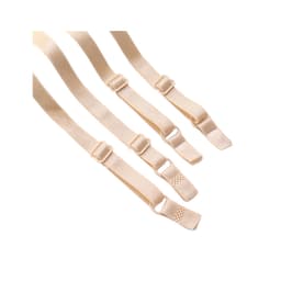 5 paria rintaliivien vaihdettavat, elastiset, säädettävät ja irrotettavat hihnat 8 mm leveä Beige