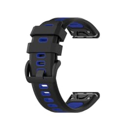 Garmin Fenix 5/6 armbånd silikon Black/Blue