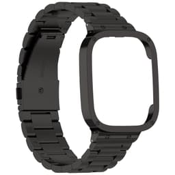 Klockarmband i rostfritt stål Svart