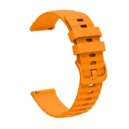 Klokkebånd silikon Orange 20 mm