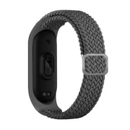 Klokkereim av nylon for Xiaomi Mi Band 3/4/5/6/7/NFC Grå