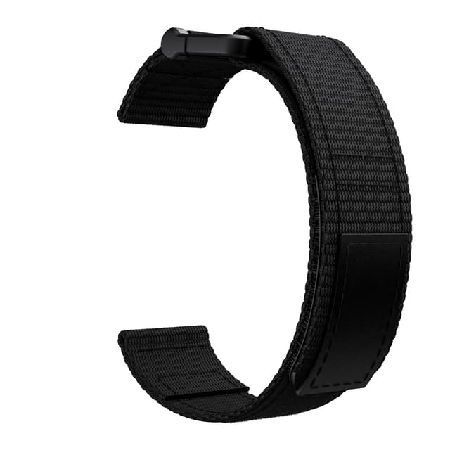 Kellonranneke yhteensopiva Garmin Fenix 6X/5X/3/3 HR 26 mm Nylon Musta Musta Black