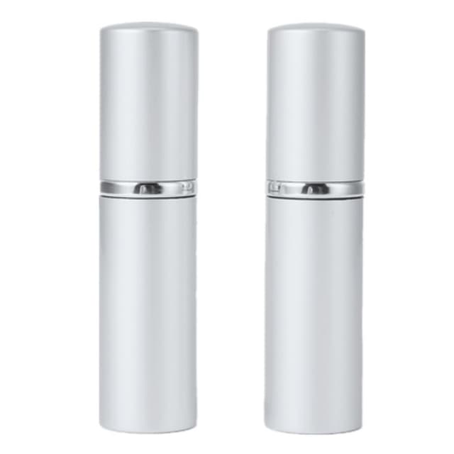 Mini refill parfumeflasker 2-pak Sølv