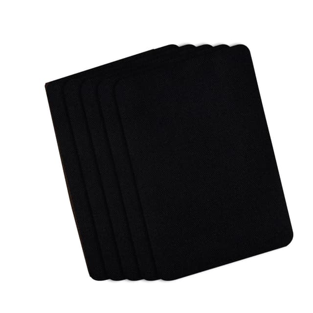 Strygbare reparationslapper 4-pak Sort