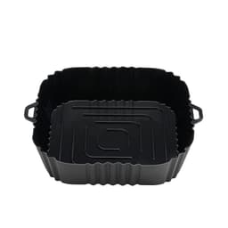 Silikoneskål til airfryer bund diameter 16 cm Sort