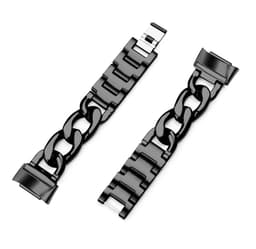 Kellon ranneke on yhteensopiva Fitbit Charge 5 Stainless Steel Blackin kanssa