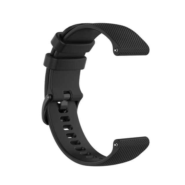 Klockarmband silikon Svart 20 mm