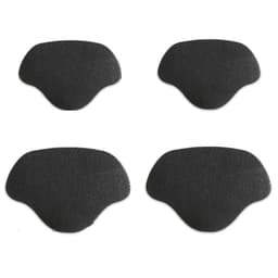 Hælbeskyttelse / reparasjonslapper til sko 4 stk Sort