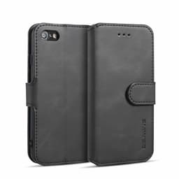 iPhone 7/8 mobilfodral PU-läder Svart
