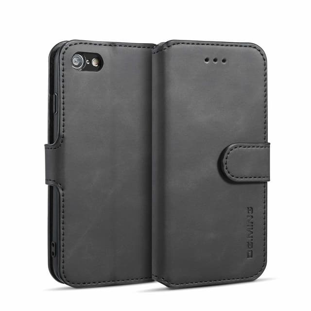 iPhone 7/8 mobilfodral PU-läder Svart
