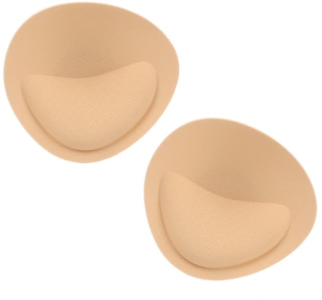 Avtagbara ventilerande bh-inläggsdynor Beige 3 cm