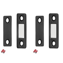 Magnetlås / osynliga magnetiska dörrlås Rostfritt stål 2-pack Black