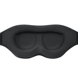 Ultramjuk sovmask/ögonmask sova Svart