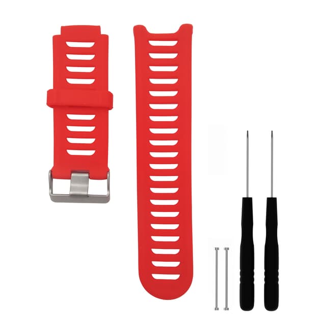 Klockarmband silikon Garmin Forerunner 910XT Röd