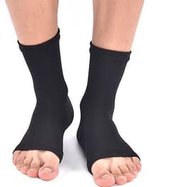1 pari nilkan paineenkevennyssukkia Musta L/XL