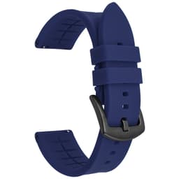 Pikairrotettava silikoniranneke Huawei GT- ja Samsung Galaxy -kelloille Sininen 22 mm