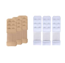 Joustavat rintaliivit, 6 kpl Valkoinen/tumma beige