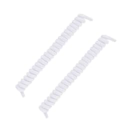 No-tie joustavat jousinauhat Valkoinen