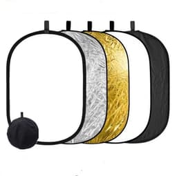 Bærbar fotolysreflektor 5 i 1 oval L