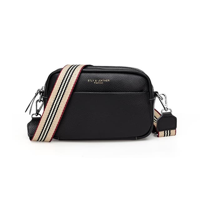 Skulderremstaske Crossbody-taske i ægte læder