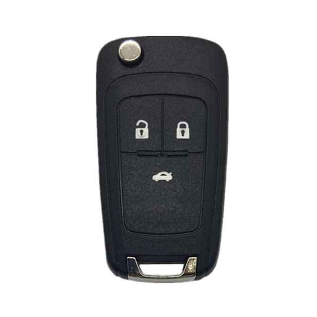 3-knapps bilnøkkeldeksel for Buick/Opel/Chevrolet Sort