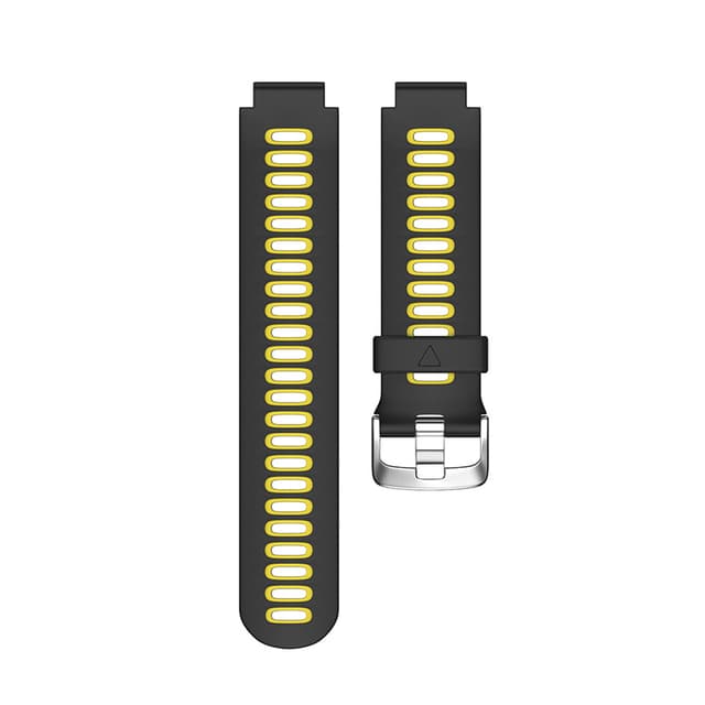 Silikonklokkerem for Garmin Forerunner235/220/230/620/630/735 med verktøy Svart+gul
