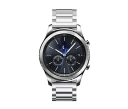 22 mm ruostumattomasta teräksestä valmistettu kellon ranneke Samsung Galaxy Wath 3 45mm Huawei GT4 45mm Hopea