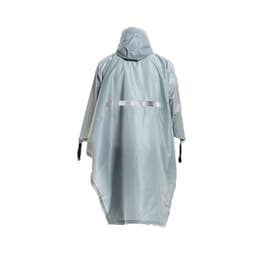 Monikäyttöinen hupullinen sadeponcho / telttapeite / katos retkeilyretkeilyyn Hopea