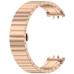Ruostumattomasta teräksestä valmistettu kellohihna Samsung Galaxy Fit 3:lle Punainen kulta