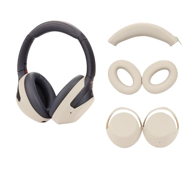 Öronkuddar, kåpor och kudde för huvudbåge till Sony WH-1000XM3/4 Beige
