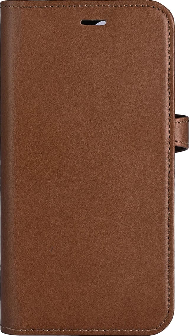 Buffalo iPhone 16 2in1 Läder MagSeries plånboksfodral (brunt)