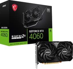 MSI GeForce RTX™ 4060 VENTUS 2X BLACK 8G OC näytönohjain