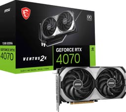 MSI GeForce RTX4070 VENTUS 2X E1 12G OC näytönohjain